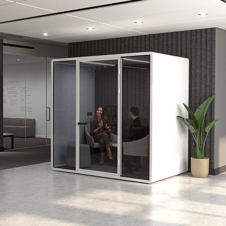 Haven Team Pod-Office Pods-Black-Commercial Traders - Office Furniture