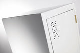 Four tier lockers - 375 wide-Storage-Key Lock-White Satin-Commercial Traders - Office Furniture