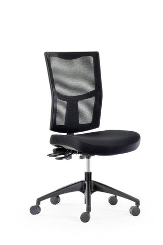 Urban Mesh Chair-Office Chairs-No Arms Thanks-Black Nylon Base-Flat Pack Please-Commercial Traders - Office Furniture