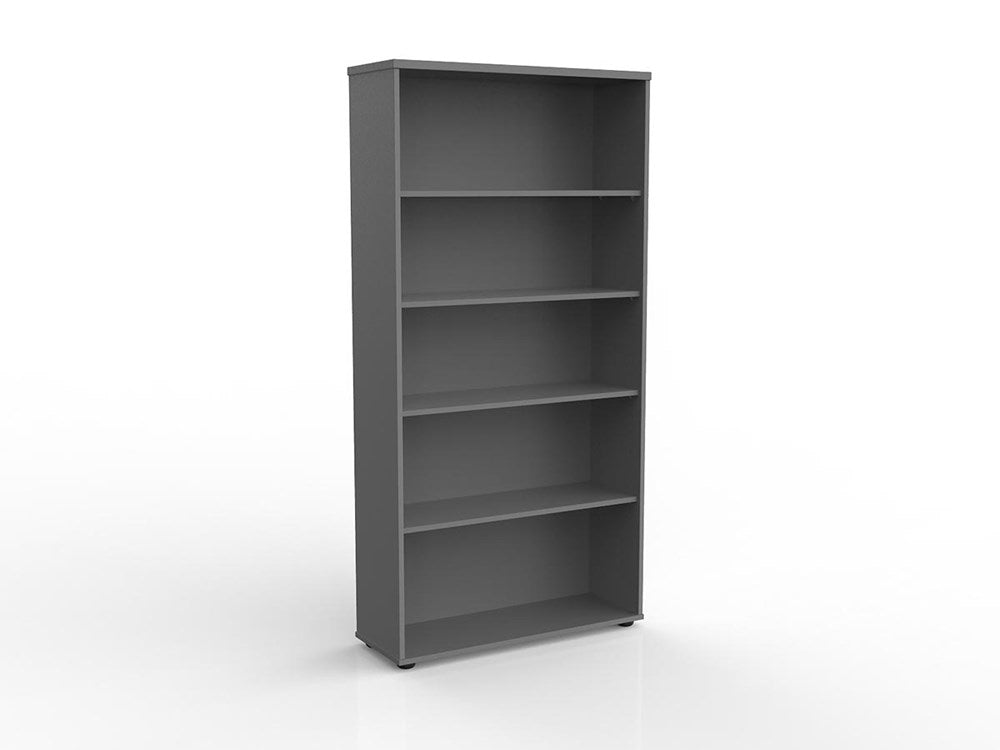 Ergoplan Bookcase 1800H x 900W- Silver-Storage-Default-Commercial Traders - Office Furniture