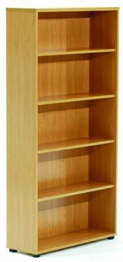 Ergoplan Bookcase 1800H x 900W - Tawa-Storage-Default-Commercial Traders - Office Furniture