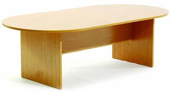 Ergoplan Boardroom Table 2400 x 1200 - Tawa-Meeting Room Furniture-Default-Commercial Traders - Office Furniture