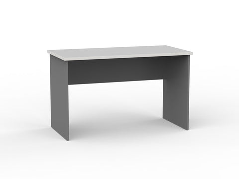Ergoplan Desk 1200 x 600 - White Silver-Desking-Default-Commercial Traders - Office Furniture