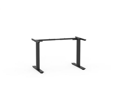 Agile Fixed Height - Frame Only-Desking-1200 - 1700-Black-Commercial Traders - Office Furniture