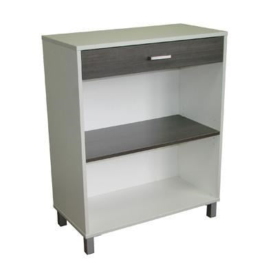 Canvaro - Low Unit Open Shelf with 1 Drawer-Storage-Auckland-Commercial Traders - Office Furniture