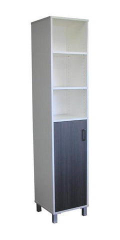 Canvaro - Tall Cupboard Unit, Open Shelf 400w-Storage-Auckland-Commercial Traders - Office Furniture