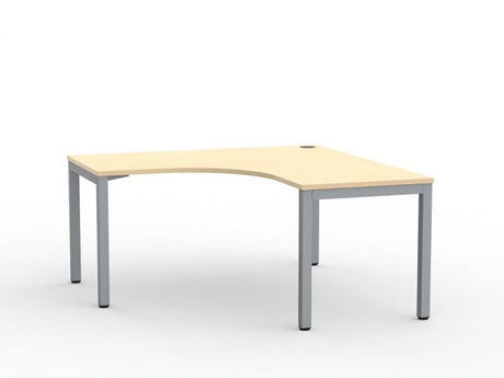 Cubit 1500 x 1500 x 700 Workstation-Desking-Nordic Maple-Silver-Commercial Traders - Office Furniture