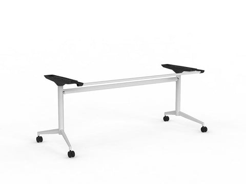 Team Flip Table - Frame Only-Meeting Room Furniture-Silver-Suit top length 1400 - 1900-Commercial Traders - Office Furniture