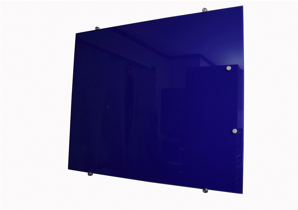 Prowite Glass Writing Board - Blue 1000 x 1200-Glass Writing Boards-Default-Commercial Traders - Office Furniture