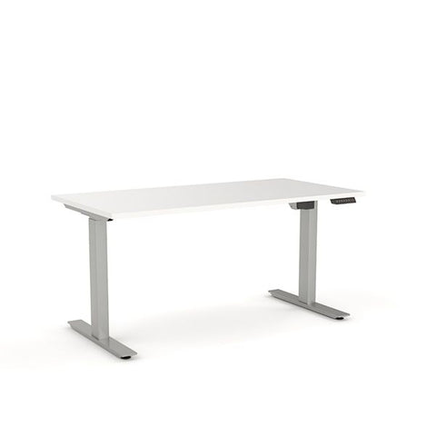 Agile 1500 x 800 Electric Standing Desk (2 Column)-Desking-White-White-Commercial Traders - Office Furniture
