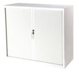 Proceed Tambour 4 Tier Unit (1200mm high) - White-Office Storage-No Planter Box Thanks!-900w Tambour-Commercial Traders - Office Furniture