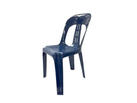 Inde Stackable Chair - Great Value-Lunchroom Chairs-Navy Blue-Commercial Traders - Office Furniture