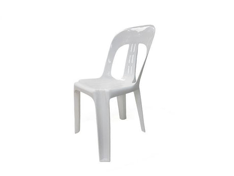 Inde Stackable Chair - Great Value-Lunchroom Chairs-White-Commercial Traders - Office Furniture