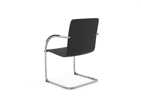 Matrix Guest Chair - Black Leatherette (Assembled)-Meeting Room Furniture-Default-Commercial Traders - Office Furniture