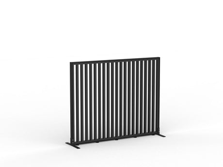 Studio Divide - 1200h x 1500w-Office Partitons-Black-Black-90 Degree-Commercial Traders - Office Furniture