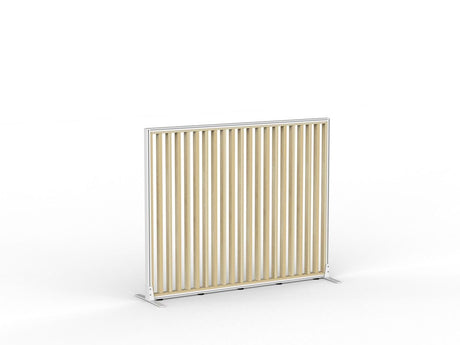 Studio Divide - 1200h x 1500w-Office Partitons-White-Atlantic Oak-90 Degree-Commercial Traders - Office Furniture