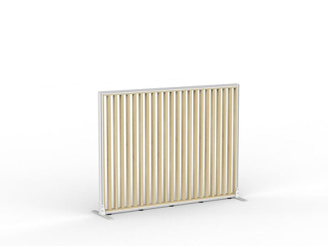 Studio Divide - 1200h x 1600w-Office Partitons-White-Atlantic Oak-90 Degree-Commercial Traders - Office Furniture