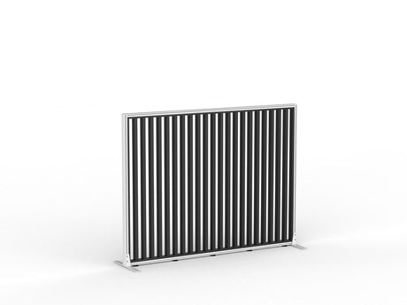 Studio Divide - 1200h x 1600w-Office Partitons-White-Black-90 Degree-Commercial Traders - Office Furniture