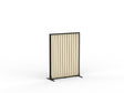 Studio Divide - 1200h x 900w-Office Partitons-Black-Atlantic Oak-90 Degree-Commercial Traders - Office Furniture