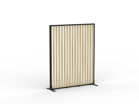 Studio Divide - 1500h x 1500w-Office Partitons-Black-Atlantic Oak-90 Degree-Commercial Traders - Office Furniture