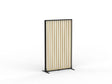 Studio Divide - 1500h x 1200w-Office Partitons-Black-Atlantic Oak-90 Degree-Commercial Traders - Office Furniture