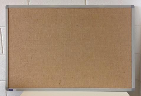 Supplier Clearance Hessian Noticeboard 600 x 600-Customer Pick Up-Commercial Traders - Office Furniture