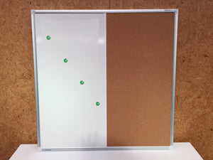 Supplier Clearance Whiteboard/Corkboard 900 x 900-Clearance-Customer Pick Up-Commercial Traders - Office Furniture