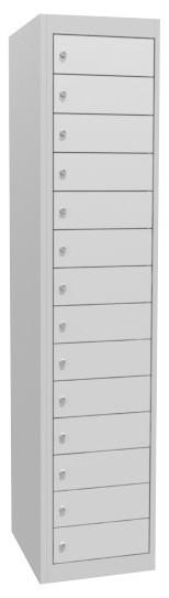 Laptop Lockers - 14 Tier - Multi Door-Storage-Silver Grey-Commercial Traders - Office Furniture