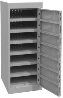 Laptop Lockers - 7 Tier - Multi Door-Storage-Silver Grey-Commercial Traders - Office Furniture