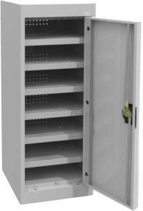 Laptop Lockers - 7 Tier - Single Door-Storage-Silver Grey-Commercial Traders - Office Furniture